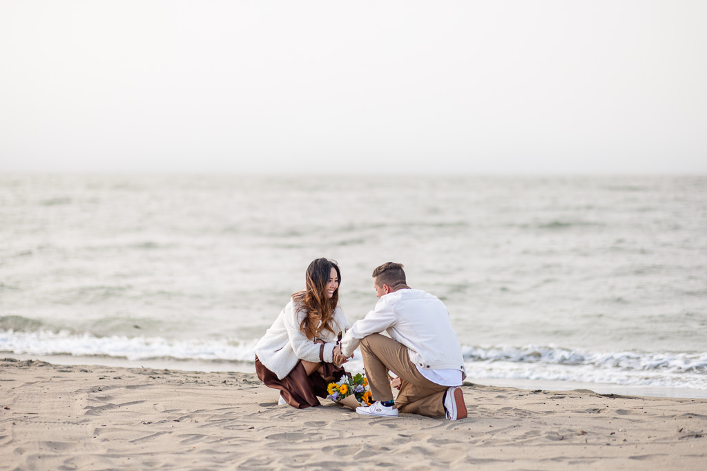 proposal on the beach