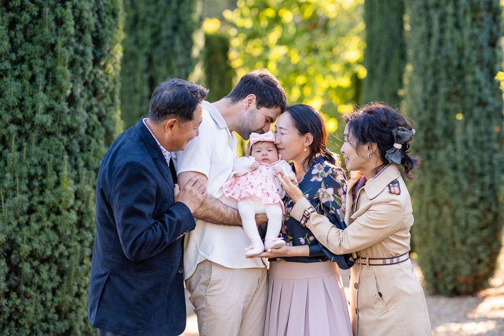 Family photos at Filoli Gardens