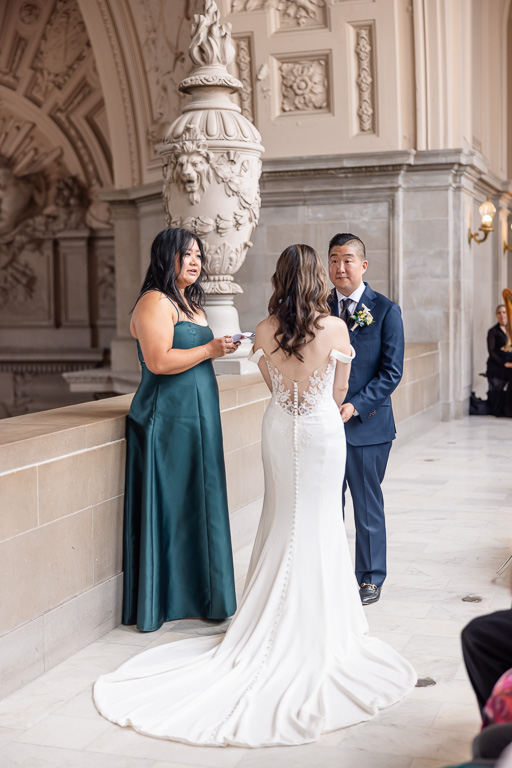 City Hall ceremony with friend officiant