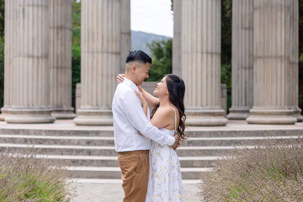 engagement shoot at Pulgas Water Temple