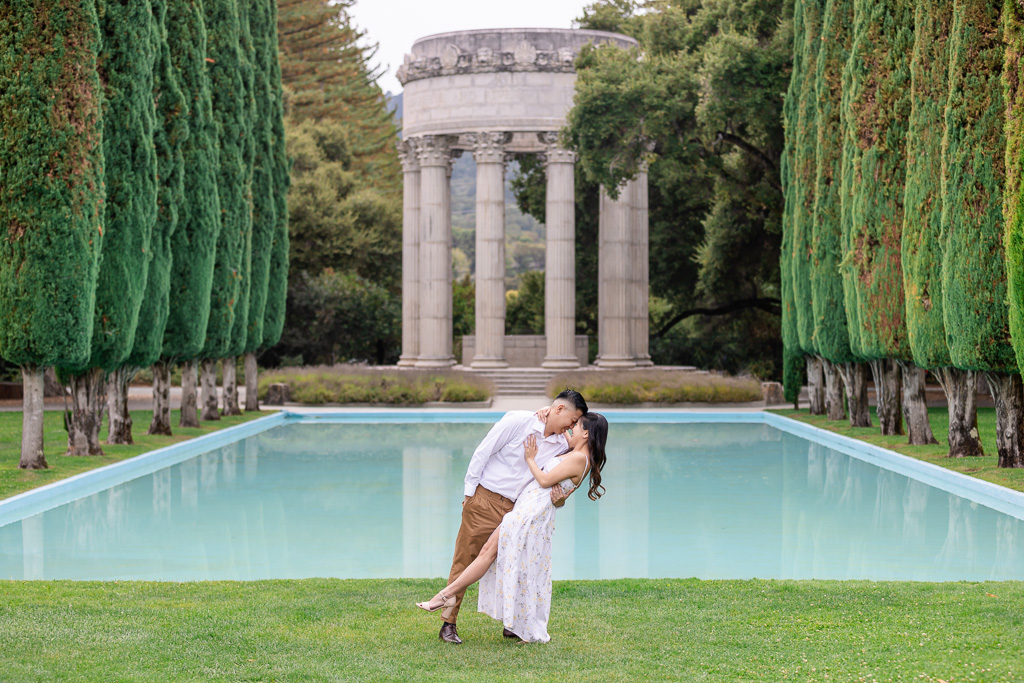 Pulgas Water Temple engagement shoot