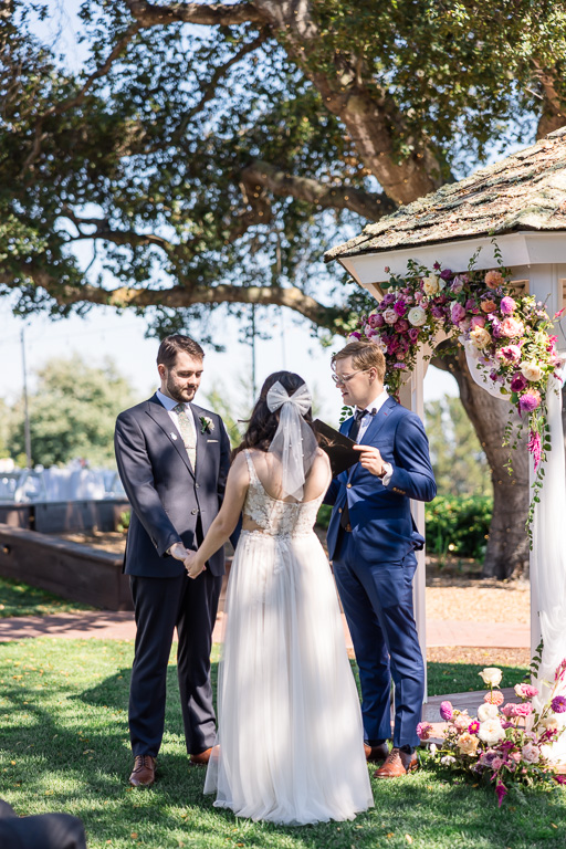 groom during the ceremony