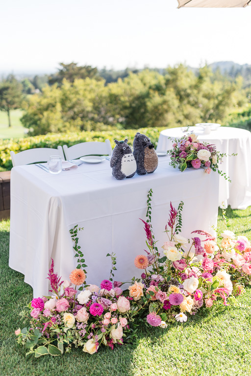 Studio Ghibli themed wedding head table