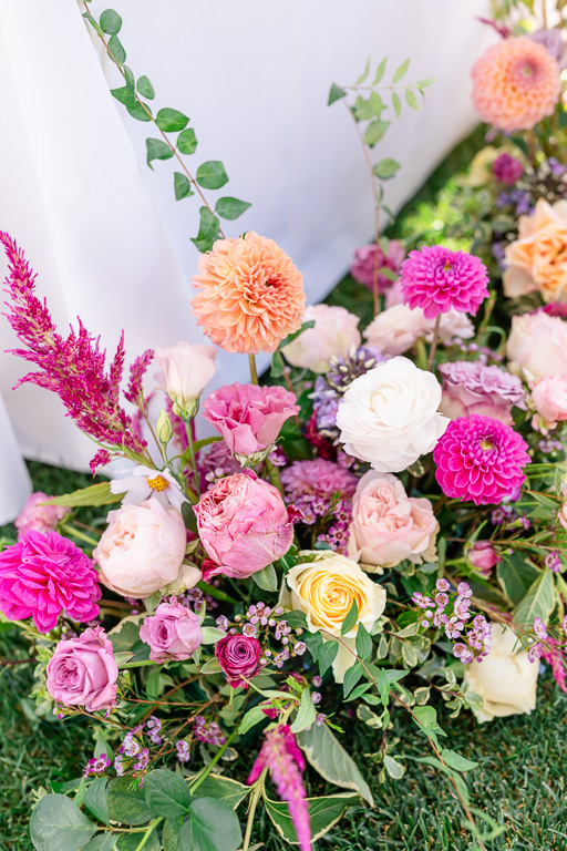 reception decor flowers