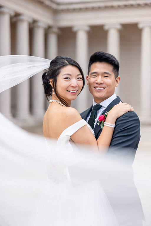 creative bridal veil photo