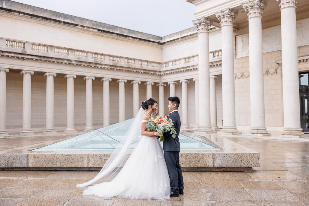 poignant first look moment at the Legion of Honor in San Francisco