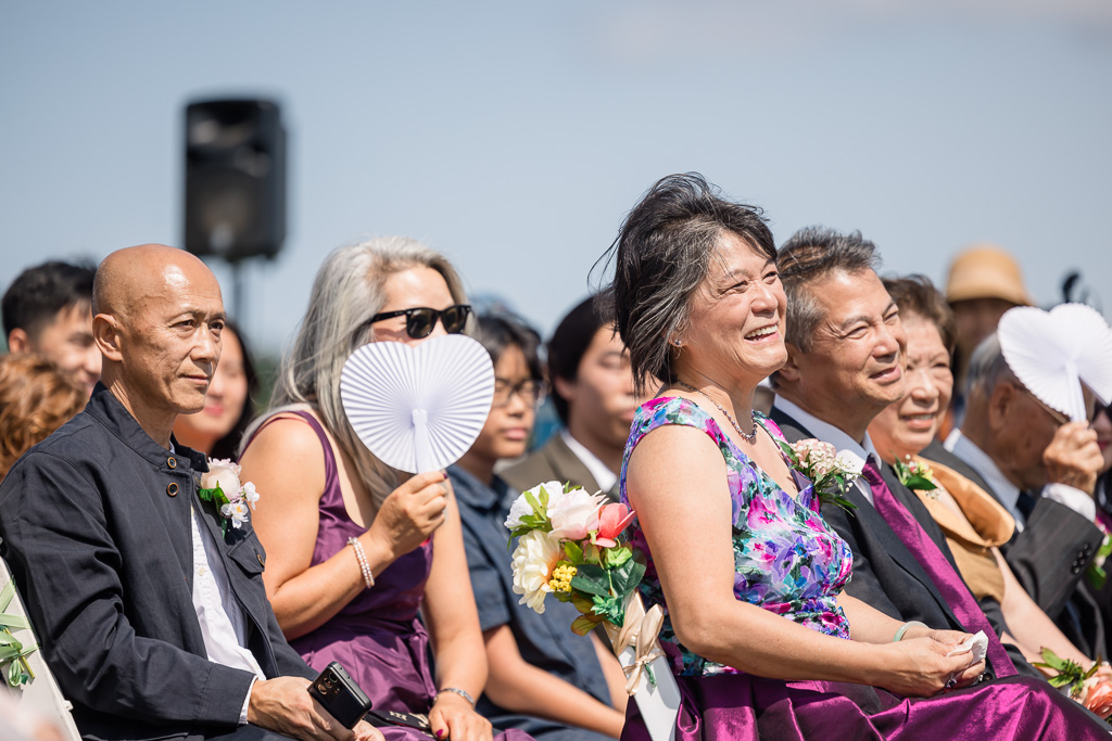 parents reactions to wedding ceremony