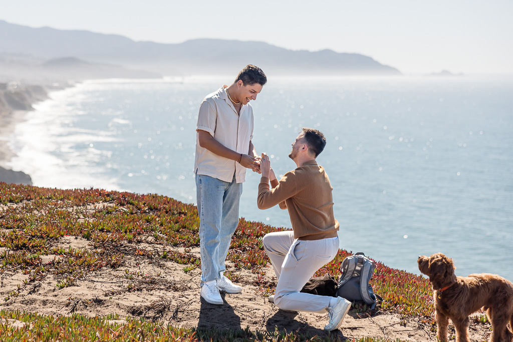 Mussel Rock surprise proposal in Pacifica