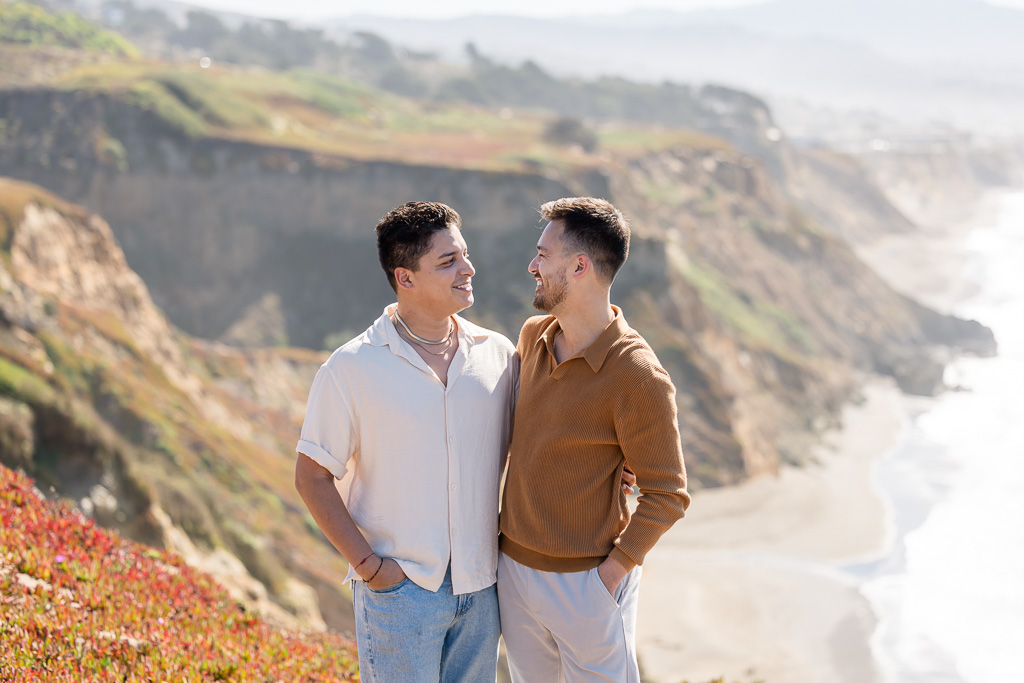 Mussel Rock same sex engagement photos