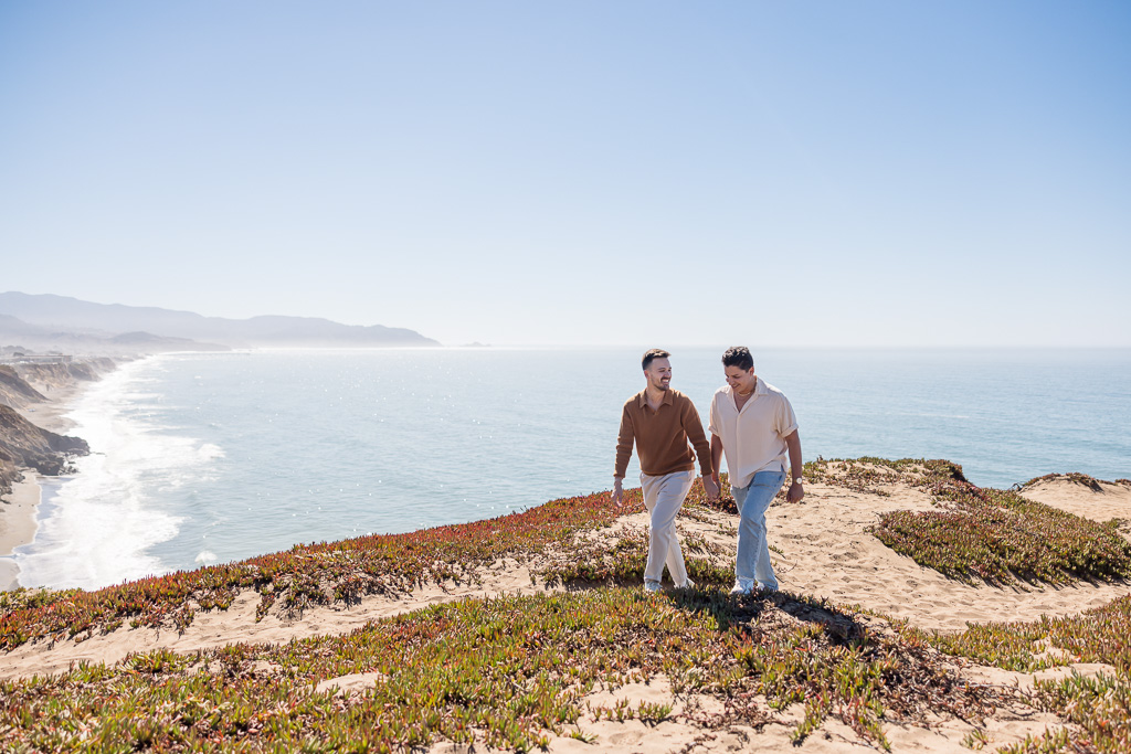 same sex engagement photos in Pacifica