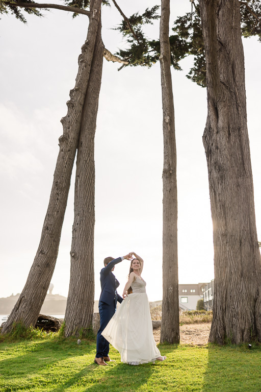 wedding portrait at Mavericks House