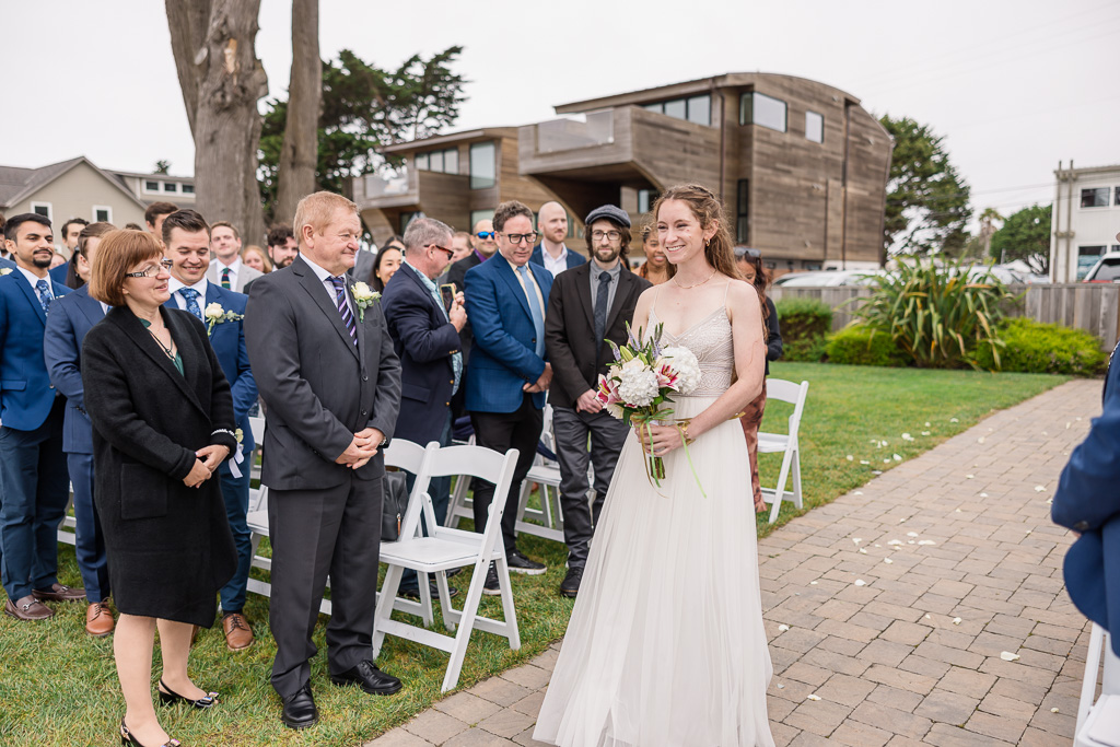 bride walking down the aisle