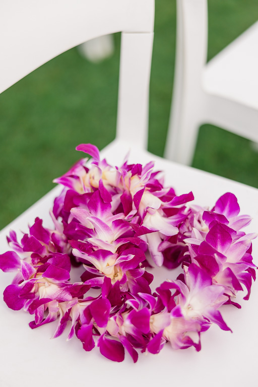 flowers on a ceremony chair