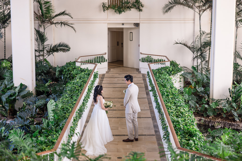 first look at walkway of Four Seasons Ko Olina