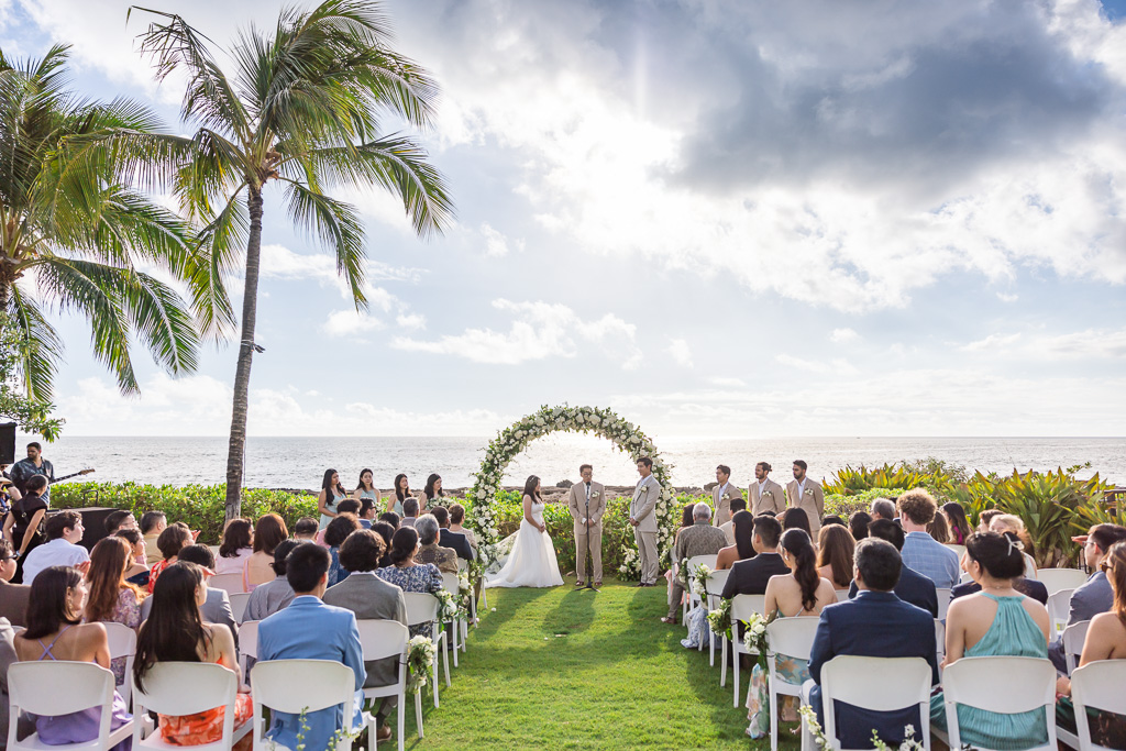 Four Seasons Oahu at Ko Olina outdoor wedding ceremony