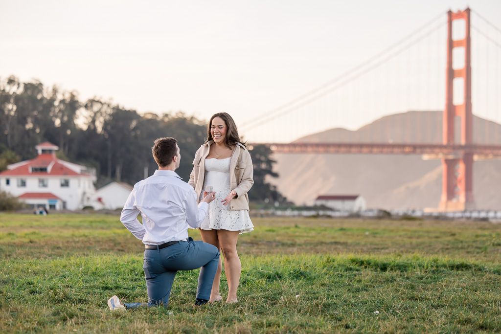 Presidio lawn surprise marriage proposal