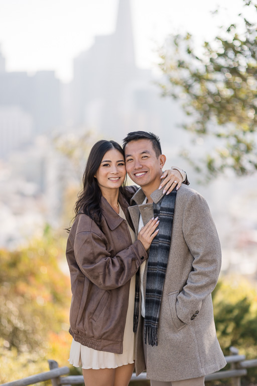 couple portrait in Russian Hill