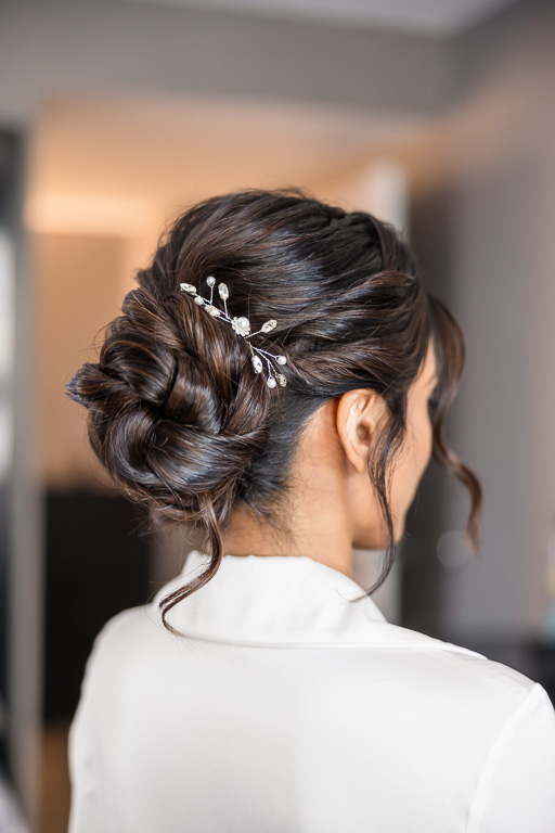 back of hair bun for the bride