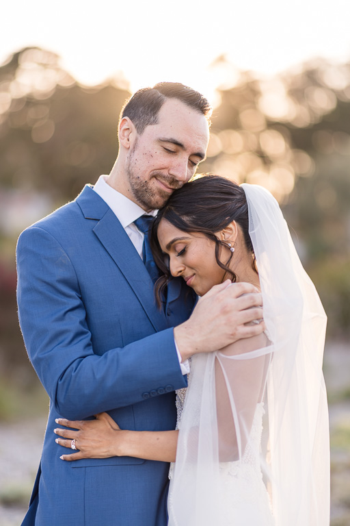 quiet romantic editorial-style wedding portrait