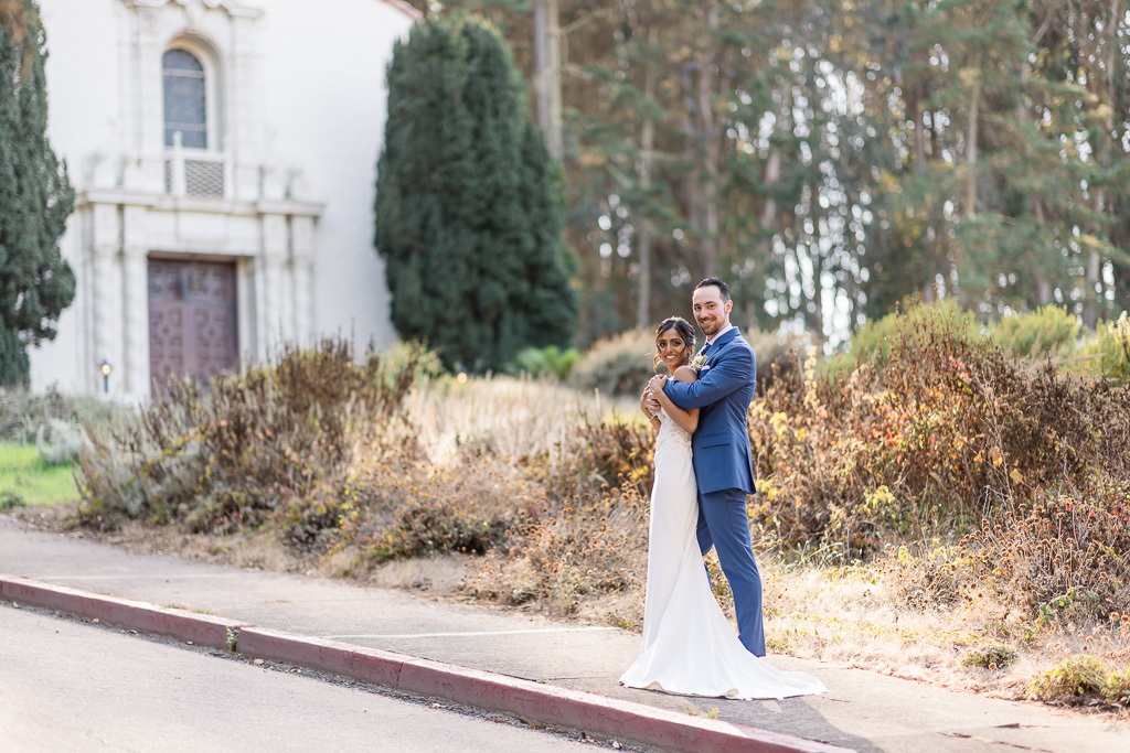 wedding portrait at the Presidio Chapel