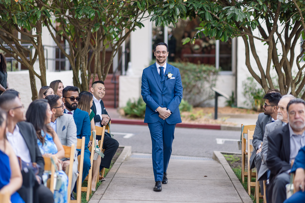 groom making an entrance to the Pokemon theme song