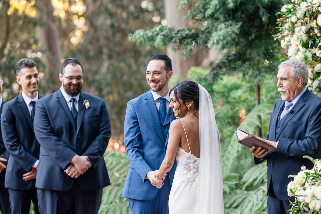 Golden Gate Club outdoor garden wedding ceremony