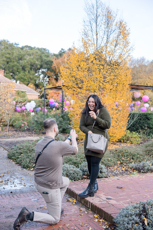 proposal with fall colors