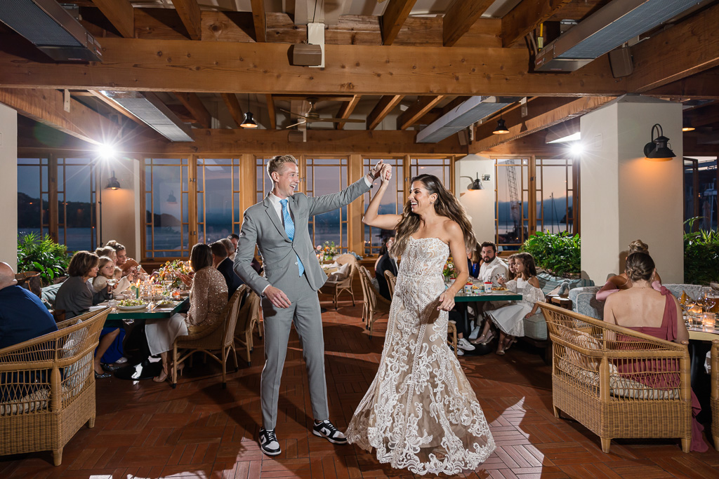 The Bungalow Kitchen wedding reception first dance