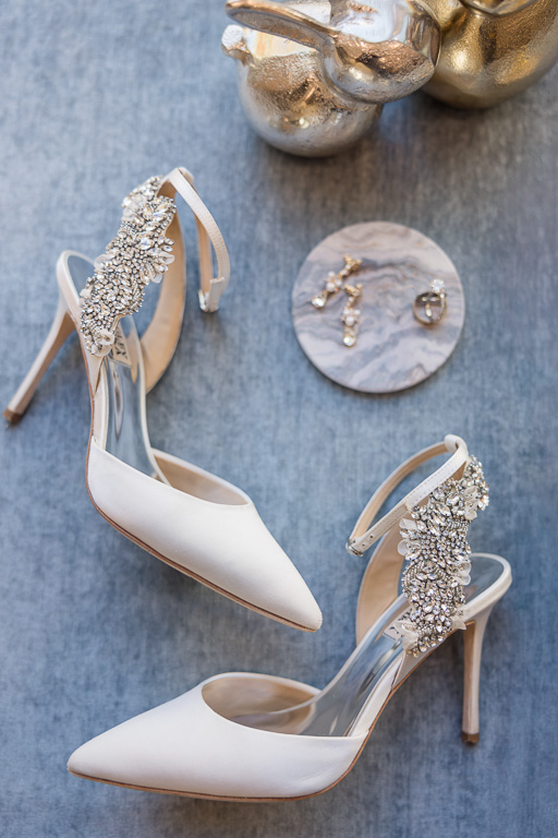 wedding shoes and jewelry