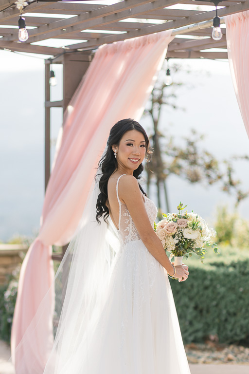 bride solo portrait at Boulder Ridge