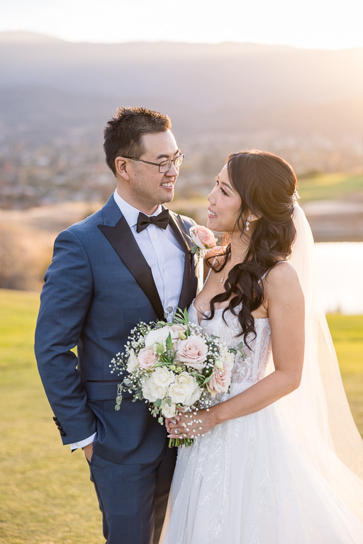 golden hour wedding portraits in San Jose