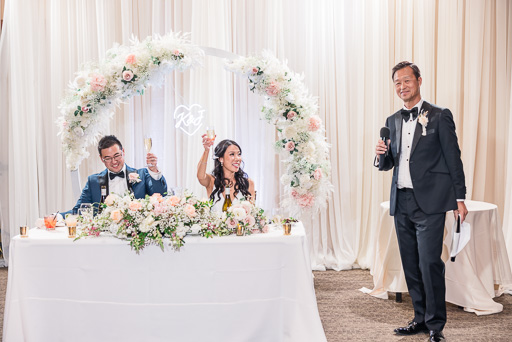 father of the groom giving a speech