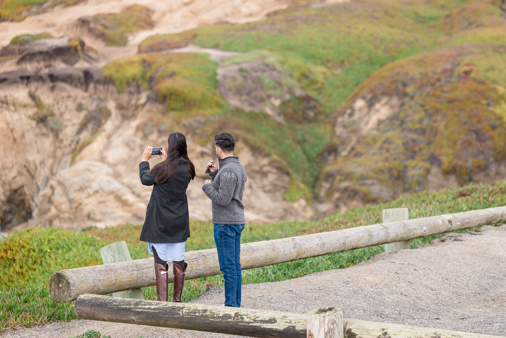 sneaky photo of a couple taking photos