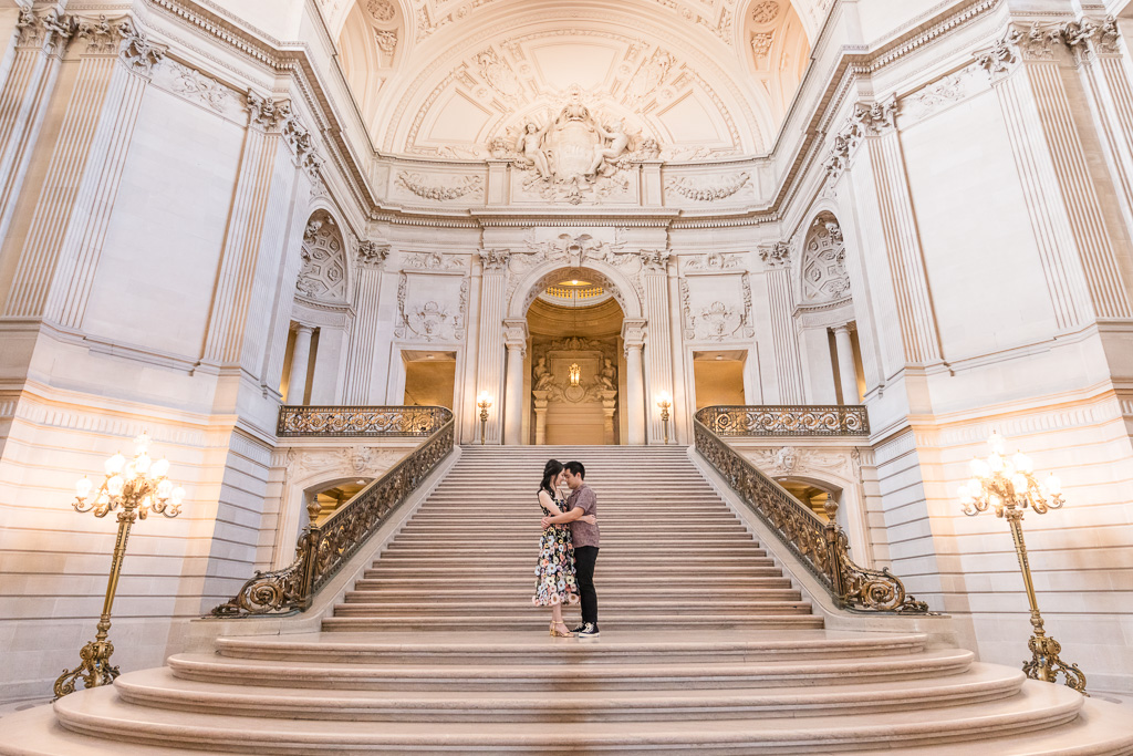 grand staircase at SF City Hall