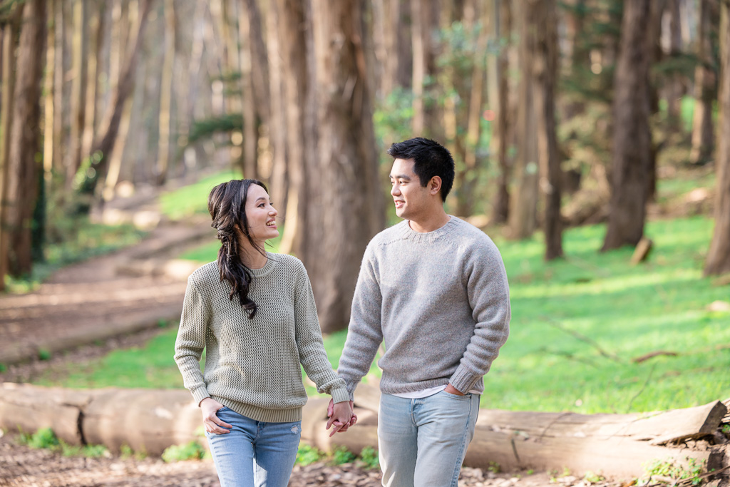 engagement photos in San Francisco at Lovers’ Lane