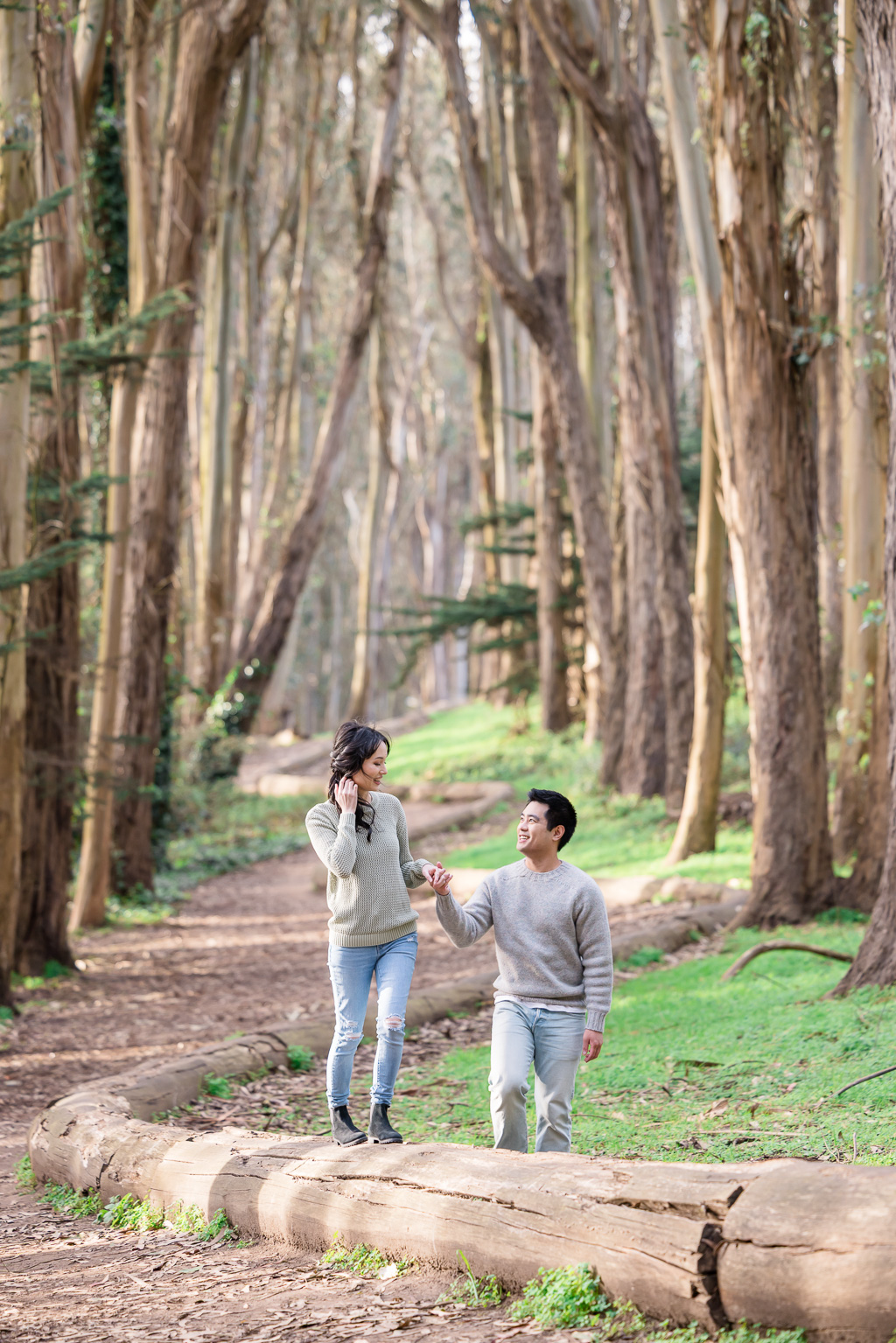 cute engagement shoot at Lovers’ Lane