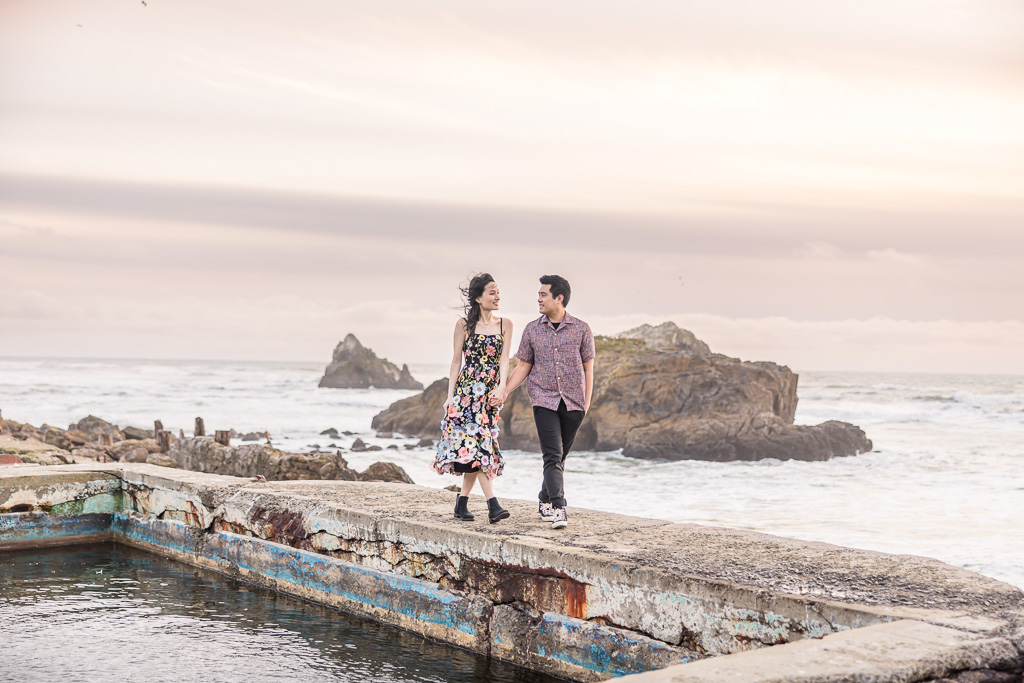 Sutro Baths engagement photos