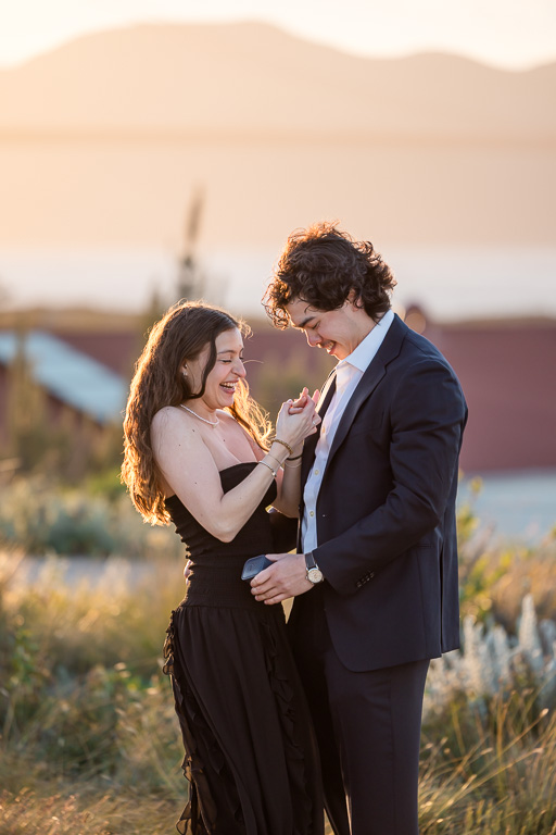 golden hour San Francisco engagement photos