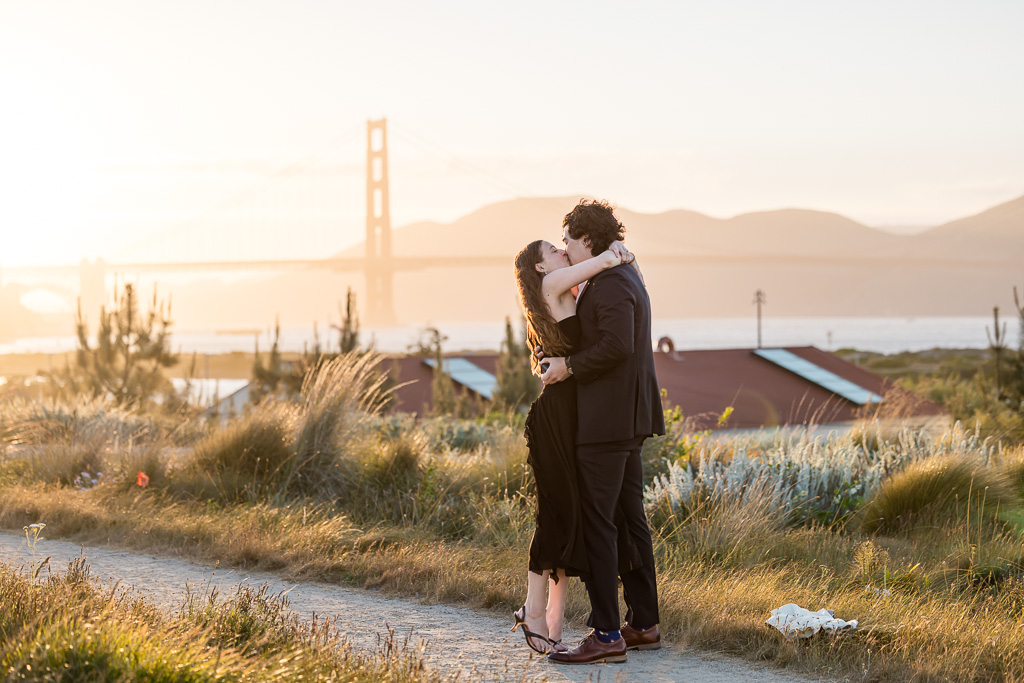 secluded Golden Gate Bridge surprise proposal