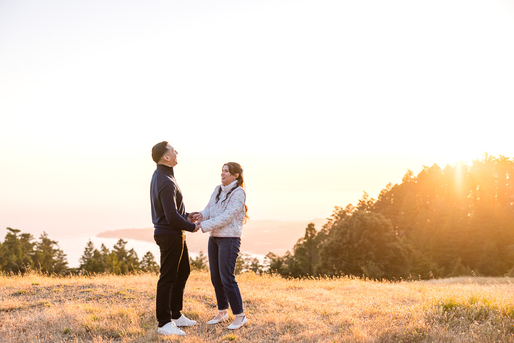 candid capture after proposal moment