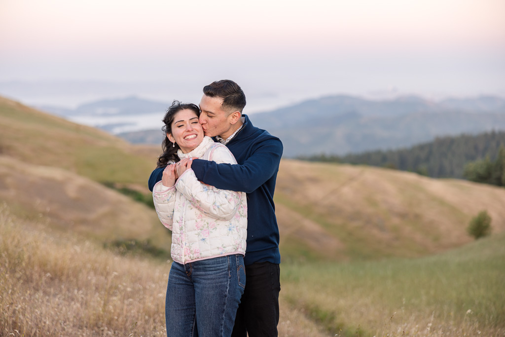 couple portrait on Mt Tam
