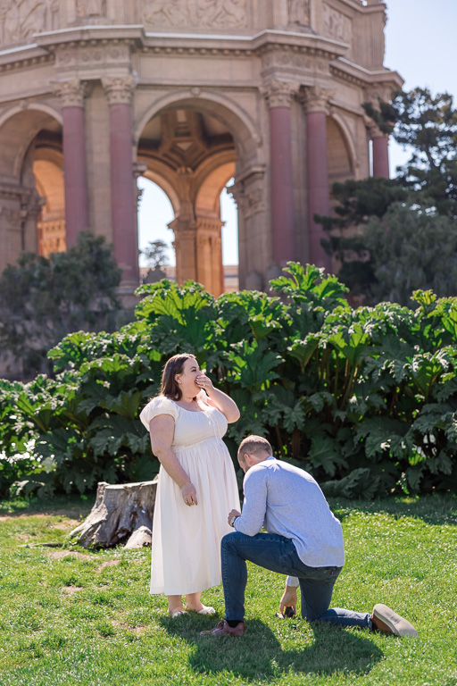 funny moment during surprise proposal
