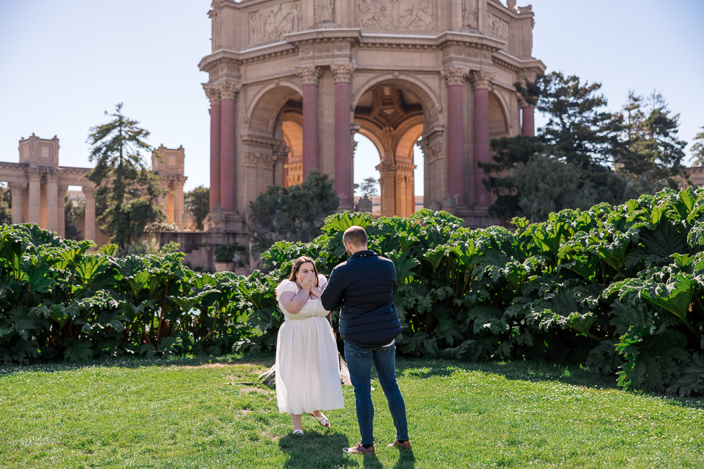 couple near the Palace of Fine Arts