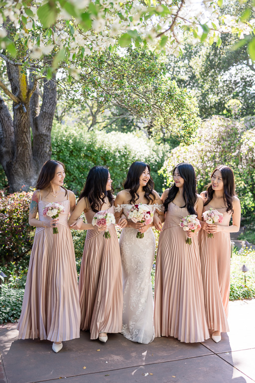 bridesmaids at Outdoor Art Club