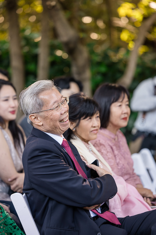 wedding guest at ceremony