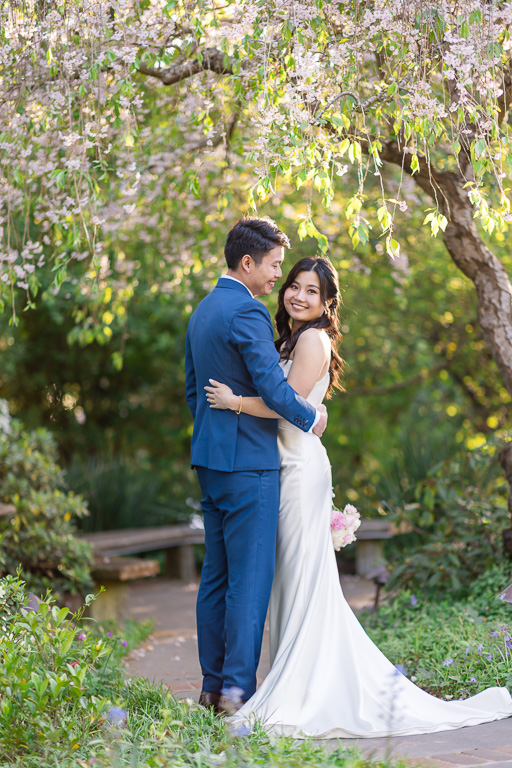 Outdoor Art Club garden wedding portraits