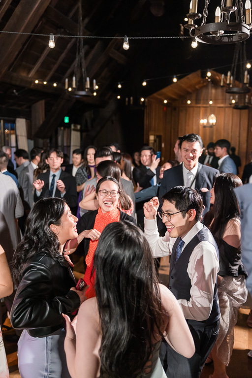 very energetic crowd on the dance floor
