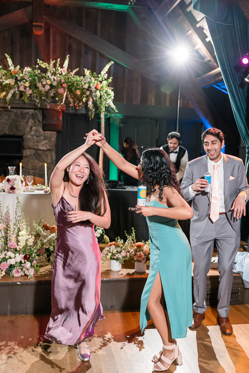 some guests dancing together