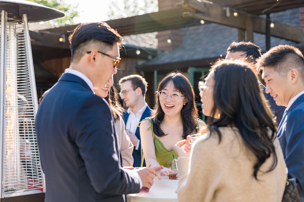some guests mingling during cocktail hour