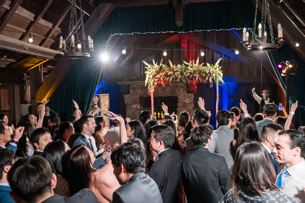 jam-packed dance floor at Outdoor Art Club